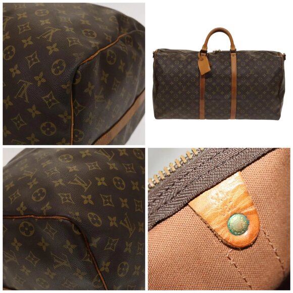 LOUIS VUITTON Monogram Keepall Bandouliere 55 Boston Bag - Picture 11 of 14